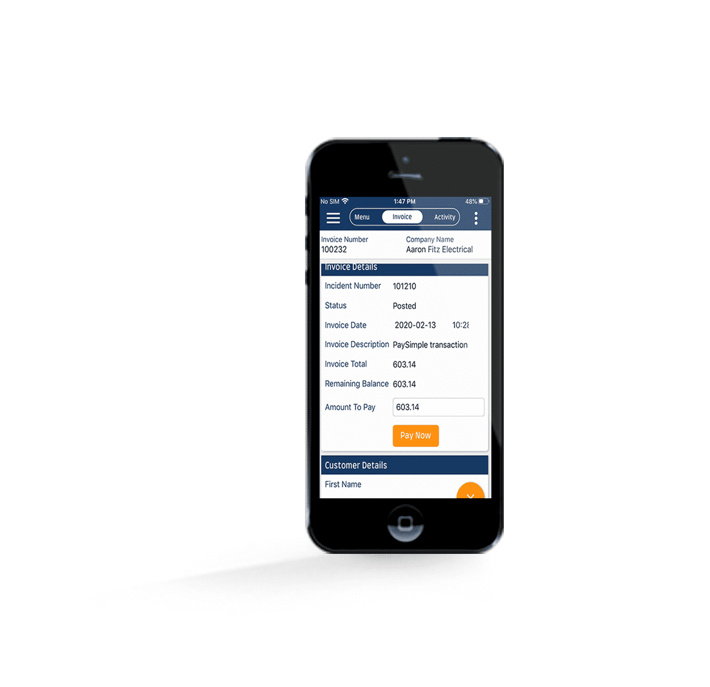PaySimple MobilePro 1