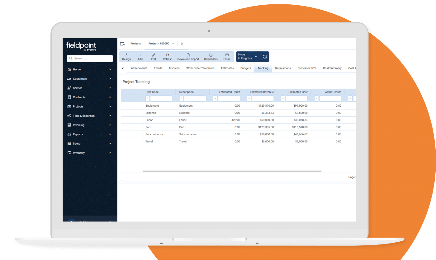 Field service project management